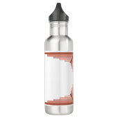 Kunstdeco-elementen in een roos goudpalet waterfles (Links)