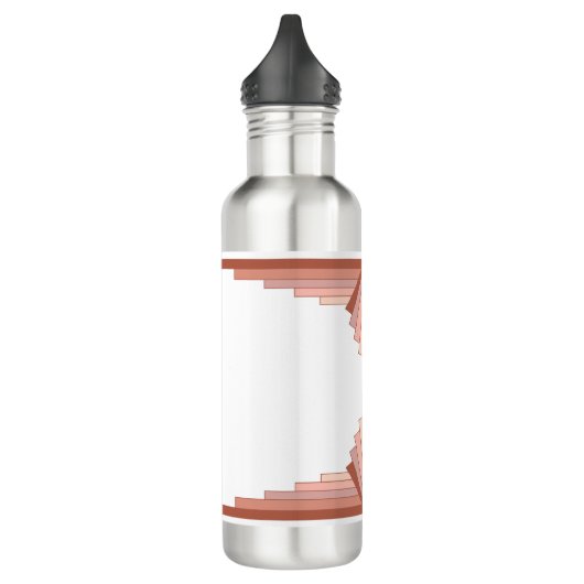 Kunstdeco-elementen in een roos goudpalet waterfles  (Links)