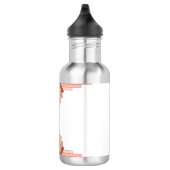 Kunstdeco-elementen in een roos goudpalet waterfles  (Rechts)