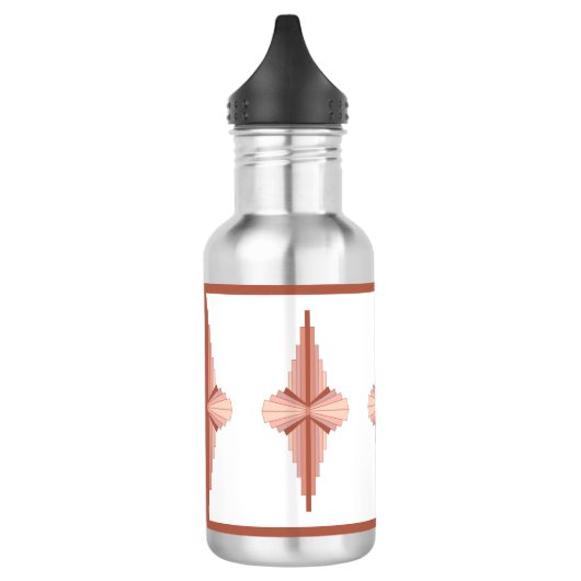 Kunstdeco-elementen in een roos goudpalet waterfles (Links)