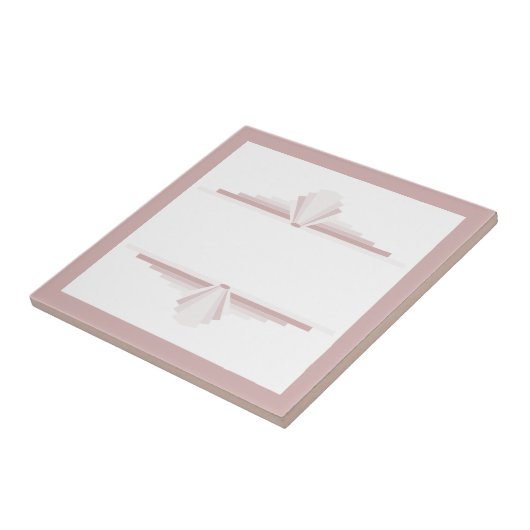 Kunstdeco-elementen in lichtbruin tegeltje (Zijkant)