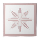 Kunstdeco-elementen in lichtbruin tegeltje (Voorkant)