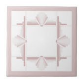 Kunstdeco-elementen in lichtbruin tegeltje (Voorkant)