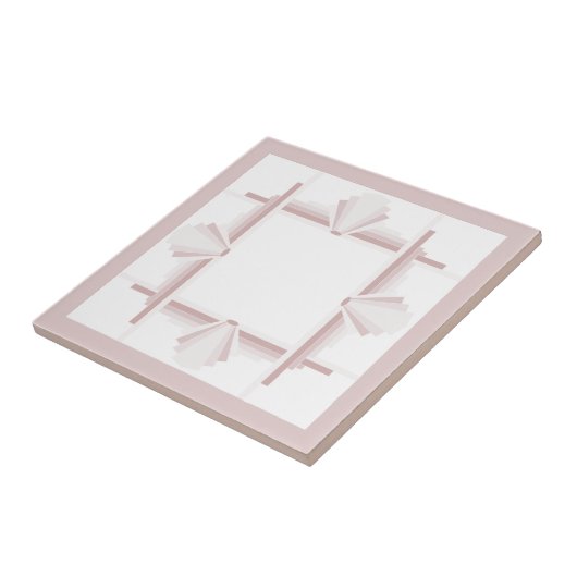 Kunstdeco-elementen in lichtbruin tegeltje (Zijkant)