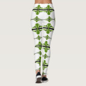Kunstdeco-elementen in moss groene leggings (Achterkant)