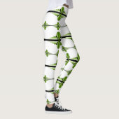 Kunstdeco-elementen in moss groene leggings (Rechts)