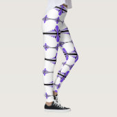 Kunstdeco-elementen in pastel-paarse leggings (Rechts)
