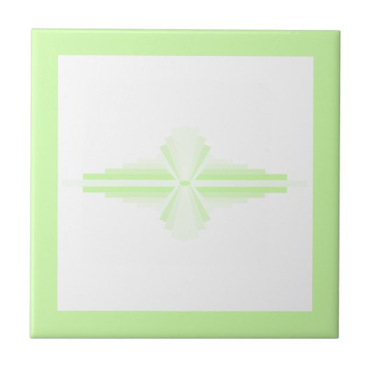 Kunstdeco-elementen in pastelgroenen tegeltje (Voorkant)
