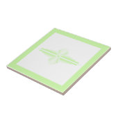 Kunstdeco-elementen in pastelgroenen tegeltje (Zijkant)