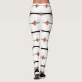 Kunstdeco-elementen in pastelperzikleggings leggings (Achterkant)