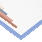 Kunstdeco-elementen in roos goud en blauw tafelkleed (Gekanteld)