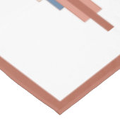 Kunstdeco-elementen in roos goud en blauw tafelkleed (Gekanteld)