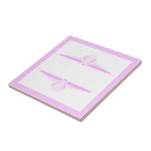 Kunstdeco-elementen in roze tegeltje (Zijkant)