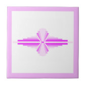 Kunstdeco-elementen in roze tegeltje (Voorkant)