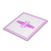 Kunstdeco-elementen in roze tegeltje (Zijkant)