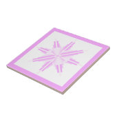 Kunstdeco-elementen in roze tegeltje (Zijkant)