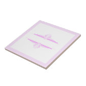 Kunstdeco-elementen in roze tegeltje (Zijkant)