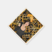 kunstdeco, flipper girl, , geweldig Gatsby, chic, Servetten (Hoek)