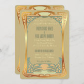  kunstdeco ~ Gatsby geïnspireerd Kaart (Voorkant / Achterkant)