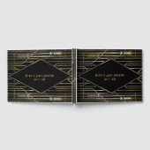 Kunstdeco Gatsby Glam Wedding van Black & Gold 20 Gastenboek (Volledig)