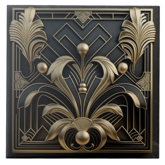 Kunstdeco-geïnspireerde keramische Tegels Tegeltje