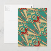 Kunstdeco Geometrisch ontwerp Briefkaart (Voorkant / Achterkant)