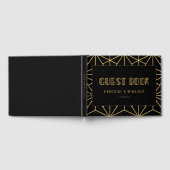 kunstdeco geometrische bruiloft uit de jaren 20 gastenboek (Volledig)