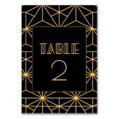  kunstdeco geometrische bruiloft uit de jaren 20 kaart (Voorkant)