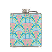 Kunstdeco - Geometrische pasteelvormgeving Heupfles (Achterkant)