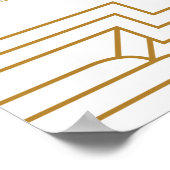 Kunstdeco Gold Ironwork-navigatiekaart Landschap Poster (Hoek)