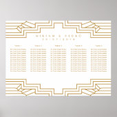 Kunstdeco Gold Ironwork-navigatiekaart Landschap Poster (Voorkant)