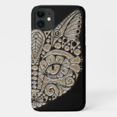 Kunstdeco goud en zwarte Egyptische kat Case-Mate iPhone Case (Achterkant)