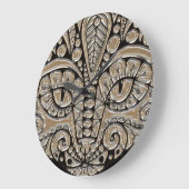 Kunstdeco goud en zwarte Egyptische kat Grote Klok (Hoek)