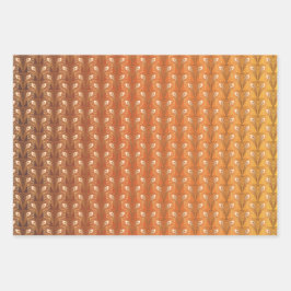  kunstdeco goudpauw inpakpapier vel