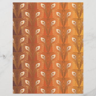  kunstdeco goudpauw-veerpatroon