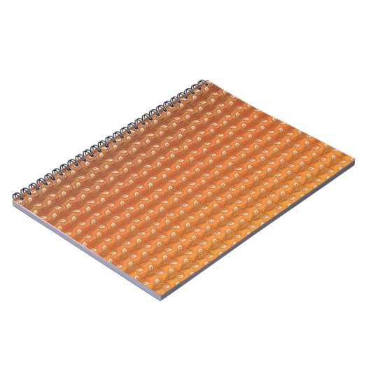 kunstdeco goudpauw-veerpatroon notitieboek (Linkerzijde)