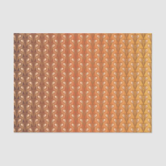  kunstdeco goudpauw-veerpatroon tissuepapier (Voorkant)