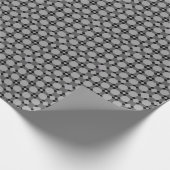  Kunstdeco grijs patroon Cadeaupapier (Hoek)