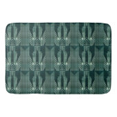 Kunstdeco, Groen, zwart, patroon, art nouveau, Badmat (Voorkant)