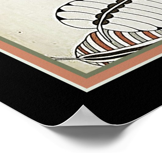 Kunstdeco/grunge uit 1920 poster (Hoek)