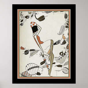 Kunstdeco/grunge uit 1920 poster