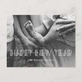 Kunstdeco Happy New Year Holiday foto Briefkaart
