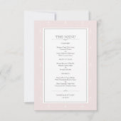 Kunstdeco in het prachtige pastel roze bruiloft kaart (Voorkant)