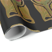 Kunstdeco-inspringingen bij omslagpapier cadeaupapier (Rol Hoek)