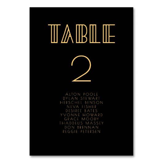  kunstdeco-kaarten voor bruiloft uit de jaren 20 kaart (Voorkant)