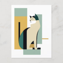 Kunstdeco-kat - Minimalistische illustratie