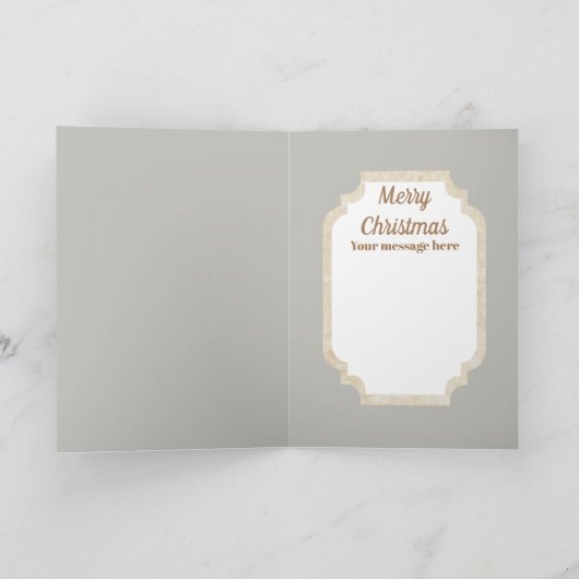 kunstdeco kerstdame  kaart (Binnen)