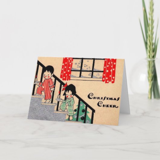 Kunstdeco-kerstkheer uit de jaren dertig kaart (Voorkant)