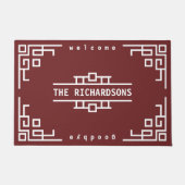 Kunstdeco Kies uw kleurenrek geometrisch Lijst Deurmat (Voorkant)