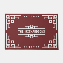 Kunstdeco Kies uw kleurenrek geometrisch Lijst Deurmat